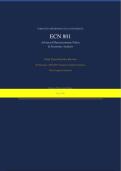 ECN 801 FINAL EXAM &vert; QUESTIONS AND ANSWERS &vert; 2026 UPDATE &vert; WITH COMPLETE SOLUTIONS &ndash; TMU&period;
