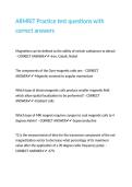 ARMRIT Practice test questions with correct answers
