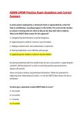 ASWB LMSW Exam Questions and Correct Answers&vert; 2026&sol;27 Updated