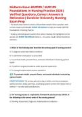 Midterm Exam NUR109 &sol; NUR 109 Foundations in Nursing Practice 2026 &vert; Verified Questions&comma; Correct Answers & Rationales &vert; Excelsior University Nursing Exam Prep