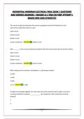 RESIDENTIAL WIREMAN ELECTRICAL FINAL EXAM &vert; QUESTIONS AND VERIFIED ANSWERS &vert; GRADED A&plus;&vert; PASS ON FIRST ATTEMPT &vert; BRAND NEW 2026 UPDATE&excl;&excl;&excl;&excl;&excl;