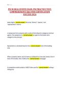 PSI NJ REAL ESTATE EXAM&comma; PSI PRACTICE TESTCOMPREHENSIVE Q&A FOR CERTIFICATION&NewLine;SUCCESS 2026&NewLine;