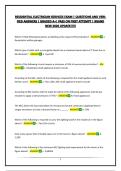 RESIDENTIAL ELECTRICIAN SERVICES EXAM &vert; QUESTIONS AND VERIFIED ANSWERS &vert; GRADED A&plus;&vert; PASS ON FIRST ATTEMPT &vert; BRAND NEW 2026 UPDATE&excl;&excl;&excl;&excl;&excl;