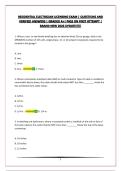 RESIDENTIAL ELECTRICIAN LICENSING EXAM &vert; QUESTIONS AND VERIFIED ANSWERS &vert; GRADED A&plus;&vert; PASS ON FIRST ATTEMPT &vert; BRAND NEW 2026 UPDATE&excl;&excl;&excl;&excl;&excl;