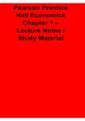 Pearson Prentice Hall Economics Chapter 1 Lecture Notes Study Material With Solution 2025&sol; 2026 Economics Exam Guide