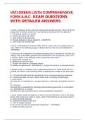 VATI COMPREHENSIVE PREDICTOR NCLEX EXAM QUESTIONS WITH DETAILED ANSWERS 
