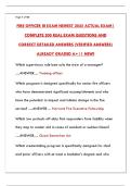 FIRE OFFICER III EXAM NEWEST 2025 ACTUAL EXAM &vert; CERTIFIED TEST BANK & ANSWERS