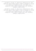 Test Bank for Seidel's Guide to Physical Examination 9th Edition by Ball&NewLine;&NewLine;