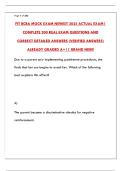 FIT BCBA MOCK EXAM NEWEST 2025 ACTUAL EXAM &vert; COMPLETE PRACTICE TEST