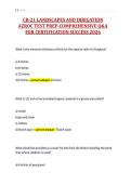 CR-21 LANDSCAPES AND IRRIGATION&NewLine;AZROC TEST PREP-COMPREHENSIVE Q&A&NewLine;FOR CERTIFICATION SUCCESS 2026