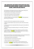 ANCC AMBULATORY CARE NURSING CERTIFICATION FINAL EXAM &vert; QUESTIONS AND VERIFIED ANSWERS &vert; GRADED A&plus;&vert; PASS ON FIRST ATTEMPT &vert; BRAND NEW 2026 UPDATE&excl;&excl;&excl;&excl;&excl;