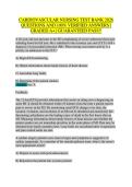 Cardiovascular Nursing Test Bank 2026 &lpar;100&plus; Questions & Answers&rpar;&NewLine;&NewLine;