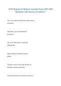 AMT Registered Medical Assistant Exam 2025-2026 Questions And Answers Graded A&plus;