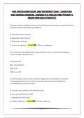 NPS -PROCEDURES&comma;EQUIP AND EMERGENCY CARE &vert; QUESTIONS AND VERIFIED ANSWERS &vert; GRADED A&plus;&vert; PASS ON FIRST ATTEMPT &vert; BRAND NEW 2026 UPDATE&excl;&excl;&excl;&excl;&excl;