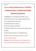 FOCUS ON NURSING PHARMACOLOGY PDF &ndash; LATEST EDITION &vert; DRUG CLASSES&comma; DOSAGE CALCULATIONS & NCLEX REVIEW