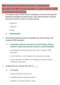 EMS Instructor&sol;Coordinator Exam Prep 2026 &vert; Practice Questions & Verified Answers