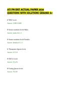 ATI PN EXIT ACTUAL PAPER 2026 &NewLine;QUESTIONS WITH SOLUTIONS GRADED A&plus;