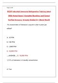 GCAP INDUSTRIAL AMMONIA REFRIGERATION TRAINING LATEST 2025 ACTUAL EXAM &vert; CERTIFICATION PRACTICE TEST