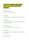 ATI PN EXIT CERTIFICATION REVIEW &NewLine;BANK 2026 PRACTICE QUESTIONS &NewLine;GRADED A&plus; 