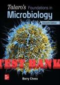 Test Bank for Talaro's Foundations in Microbiology&colon; Basic Principles 11th Edition by Barry Chess&vert;&vert;ISBN&colon;9781260451436