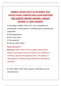 GENERAL CRANE SAFETY EXAM NEWEST 2026 ACTUAL EXAM &vert; CERTIFIED PRACTICE QUESTIONS AND ANSWERS