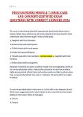 HESI&sol;SAUNDERS MODULE 7&colon; BASIC CARE&NewLine;AND COMFORT-CERTIFIED EXAM&NewLine;QUESTIONS WITH CORRECT ANSWERS 2026&NewLine;
