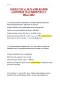 HESI EXIT RN V4 2026-WELL REVISED&NewLine;ASSESSMENT EXAM WITH PERFECT&NewLine;SOLUTIONS