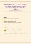 WGU D389 Learning Strategies in Higher Education Study Guide and Practice Questions