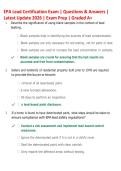 EPA Lead Certification Exam Prep 2026 &vert; Practice Questions & Verified Answers