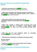 WGU C213 Accounting for Decision Makers Final Exam Study Guide