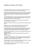 NURSING 310 EXAM 1 STUDY GUIDE