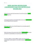 NEIEP 200 FINAL REVIEW EXAMCOMPREHENSIVE Q&A FOR CERTIFICATION&NewLine;SUCCESS 2026