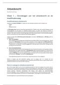 Samenvatting Arbeidsrecht - UvA &lpar;incl&period; jurisprudentie&rpar;