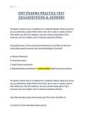 EMT-TRAUMA PRACTICE TEST&NewLine;2026&vert;QUESTIONS & ANSWERS&NewLine;