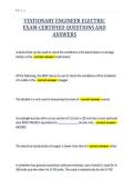 STATIONARY ENGINEER ELECTRIC&NewLine;EXAM-CERTIFIED QUESTIONS AND&NewLine;ANSWERS