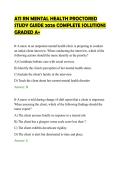 ATI RN MENTAL HEALTH PROCTORED &NewLine;STUDY GUIDE 2026 COMPLETE SOLUTIONS &NewLine;GRADED A&plus; 