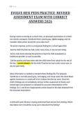 EVOLVE HESI PEDS PRACTICE -REVISED&NewLine;ASSESSMENT EXAM WITH CORRECT&NewLine;ANSWERS 2026&NewLine;
