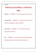COMPREHENSIVE HEALTH ASSESSMENT MIDTERM EXAM STUDY GUIDE & PRACTICE QUESTIONS