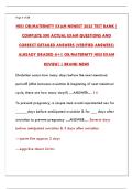 HESI OB PRACTICE QUESTIONS & EXAM REVIEW FOR MATERNITY NURSING