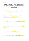 BARBER PRACTICE STATE BOARD EXAMCOMPREHENSIVE Q&A FOR CERTIFICATION&NewLine;SUCCESS 2026