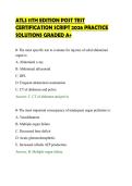 ATLS 11TH EDITION POST TEST &NewLine;CERTIFICATION SCRIPT 2026 PRACTICE &NewLine;SOLUTIONS GRADED A&plus; 