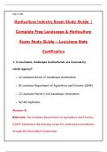 HORTICULTURE INDUSTRY EXAM STUDY GUIDE &vert; CERTIFICATION PRACTICE TEST & KEY CONCEPTS