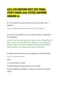 ATLS 11TH EDITION POST TEST FINAL &NewLine;STUDY GUIDE 2026 TESTED ANSWERS &NewLine;GRADED A&plus;