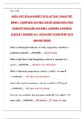 HOSA EMT EXAM NEWEST 2025 ACTUAL EXAM TEST BANK &vert; 500&plus; REAL QUESTIONS & ANSWERS