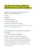 ATLS POST TEST ACTUAL PAPER 2026 &NewLine;QUESTIONS WITH SOLUTIONS GRADED A&plus; 