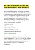 ATLS POST TEST CERTIFICATION SCRIPT &NewLine;2026 PRACTICE SOLUTIONS GRADED A&plus; 