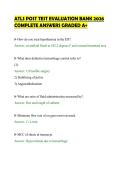 ATLS POST TEST EVALUATION BANK 2026 &NewLine;COMPLETE ANSWERS GRADED A&plus; 