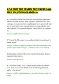ATLS POST TEST REVIEW TEST PAPER 2026 &NewLine;FULL SOLUTIONS GRADED A&plus;