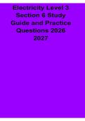 Electricity Level 3 Section 6 Study Guide And Practice Questions 2026 2027 Electrical Certification Prep