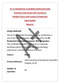 ICC P1 RESIDENTIAL PLUMBING INSPECTOR EXAM&NewLine;Complete Study Guide &lpar;150&plus; Questions&rpar;&NewLine;Multiple Choice with Answers & Rationales&NewLine;Latest Update&NewLine;Rated A&plus;&lowbar;&lowbar;&lowbar;&lowbar;&lowbar;&lowbar;&lowbar;&lowbar;&lowbar;&lowbar;&lowbar;&lowbar;&lowbar;&lowbar;&lowbar;&lowbar;&lowbar;&lowbar;&lowbar;&lowbar;&lowbar;&lowbar;&lowbar;&lowbar;&lowbar;&lowbar;&lowbar;&lowbar;&lowbar;&lowbar;&lowbar;&lowbar;&lowbar;&lowbar;&lowbar;&lowbar;&lowbar;&lowbar;&lowbar;&lowbar;&NewLine;
